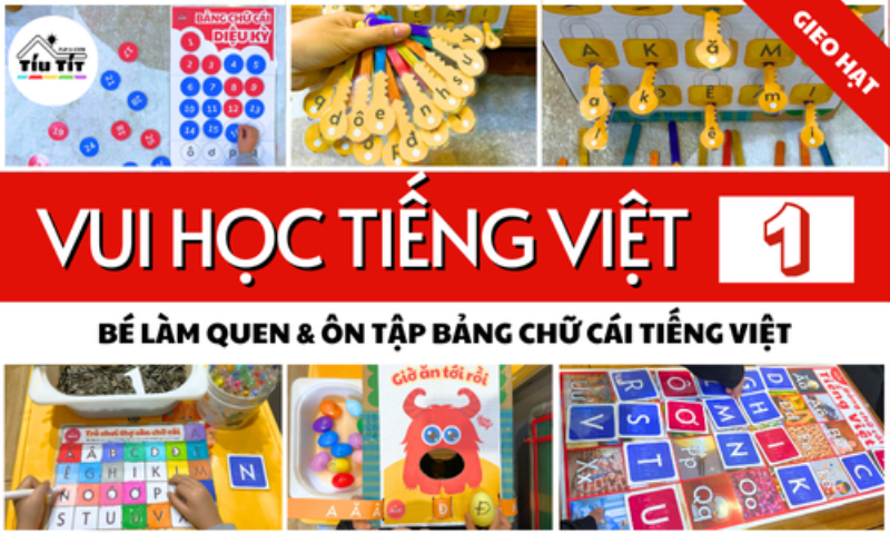 Trò chơi bảng chữ cái hoặc trò chơi ghép vần giúp bé học vui hơn